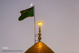 آیین تعویض پرچم سیدالکریم در شب ولادت آن حضرت