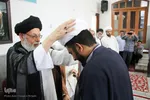 جشن غدیر وملبس شدن جمعی از طلاب در بیت آیت الله مدرسی در یزد‎‎