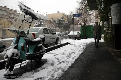 بارش برف زمستانی در تهران