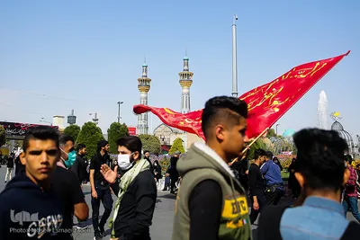 مراسم اربعین حسینی در جوار حرم امام رضا(ع)

