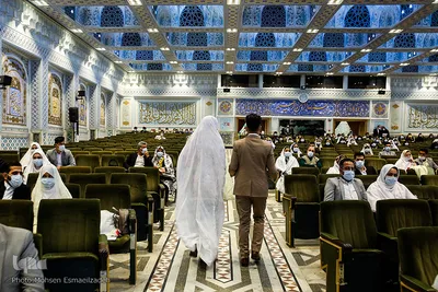 آیین سراسری جشن ازدواج ۸۸۸ نو عروس در حرم مطهر رضوی