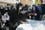 تجمع دختران مشهدی در محکومیت حمله تروریستی به مدرسه سیدالشهدا کابل
