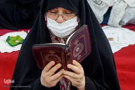 نماز عید سعید فطر در امام‌زاده پنج‌تن لویزان