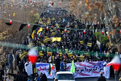 راهپیمایی مردم کرج در محکومیت حمله تروریستی کرمان‎