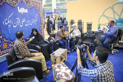 غرفه خبرگزاری ایکنا در نهمین روز بیست و ششمین نمایشگاه قرآن کریم