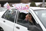 راهپیمایی خودرویی در قزوین به مناسبت نیمه شعبان