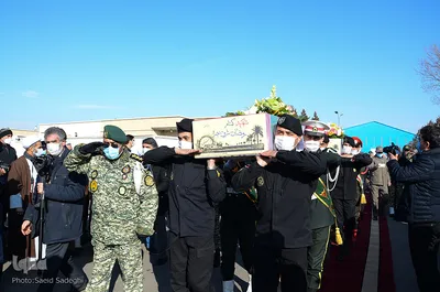 ورود پیکر مطهر سه شهید گمنام به تبریز‎‎