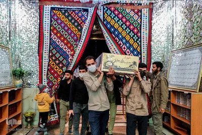پیکر مطهر شهید حبیب الله حقیقی مهمان آستان مقدس سید علاءالدین حسین(ع)‎‎