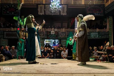 مراسم تعزیه خوانی در حسینیه اعظم برغان / البرز