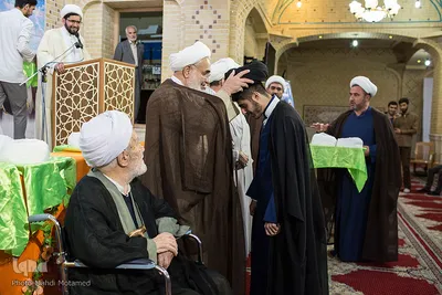 عمامه گذاری جمعی از طلاب استان قزوین