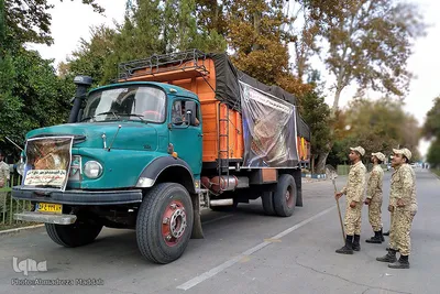 آیین ارسال کتیبه سقف قبور مطهر شهدای 72 تن حرم امام حسین(ع) به کربلای معلی‎‎