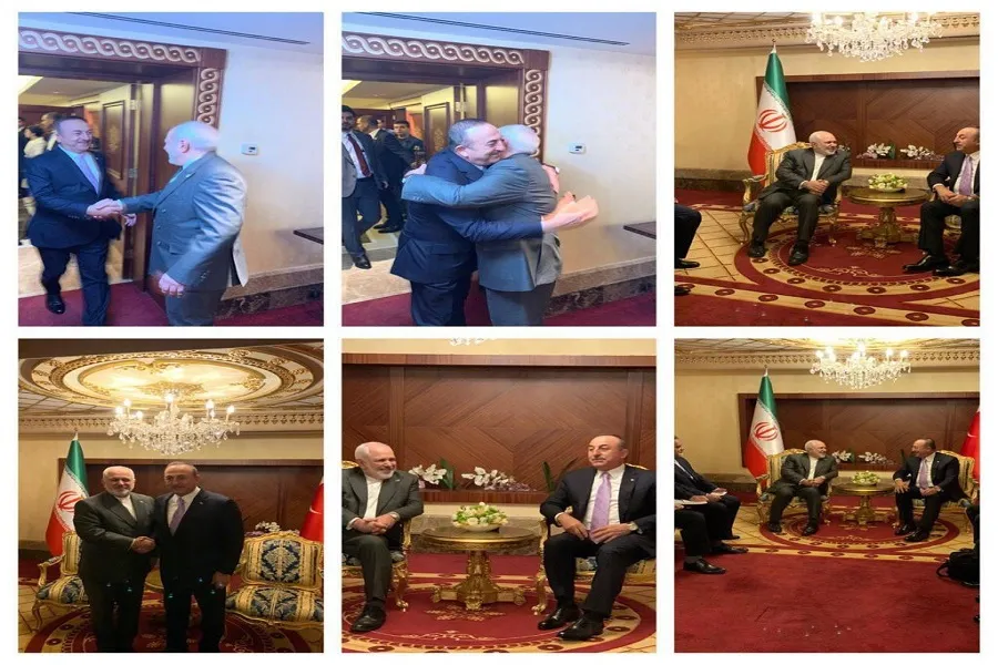 دیدار محمدجواد ظریف با وزیر امور خارجه ترکیه