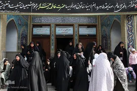 مراسم عزاداری شهادت حضرت زهرا(س) در حرم عبدالعظیم حسنی(ع)