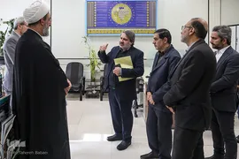 بازدید حجت‌الاسلام والمسلمین حاج ابوالقاسم دولابی از ایکنا 