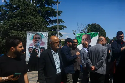 مراسم یادبود شهید دکتر علی لاریجانی در مسجد بلال رسانه ملی