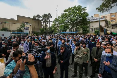 مراسم وداع با هنرمند انقلابی حاج نادر طالب زاده