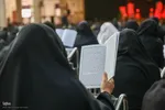 قرائت خطبه فدکیه و عرض تسلیت هیات مذهبی به حضرت شاهچراغ (ع)