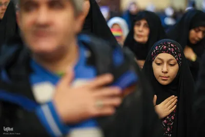 آیین وداع با پیکرهای مطهر چهار شهید گمنام دوران دفاع مقدس در حرم مطهر شاهچراغ(ع)‎
