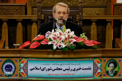 نشست خبری علی لاریجانی، رئیس مجلس شورای اسلامی