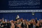 دیدار هزاران نفر از دانشجویان با رهبر معظم انقلاب