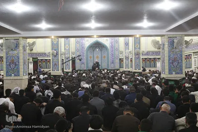 حضور آیت‌الله کعبی درمراسم عزاداری حضرت سیدالشهداء(ع)
