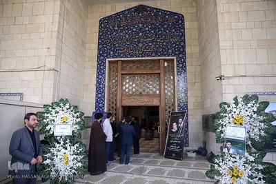 مراسم یادبود دو جهادگر شهید حادثه تروریستی مجلس