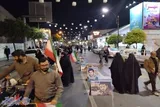 برپایی سومین شب از نمایشگاه نقاشی شهدا در اجتماع مردمی بابلسر