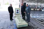 ادای احترام جهادگران دانشگاهی آذربایجان‌شرقی به مقام شامخ شهید آل هاشم و شهدای جنک رمضان