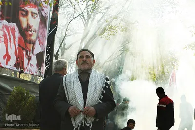 تشییع پیکر دو شهید گمنام در نعمت آباد تهران