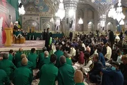 سانحہ پشاور کے شہداء کے ایصال ثواب کے لئے حرم امام رضا(ع) میں قرآن خوانی اور مجلس ترحیم
