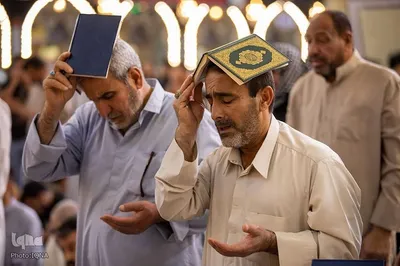مراسم احیای شب بیست و سوم ماه مبارک رمضان در حرم مطهر حضرت عباس (ع)