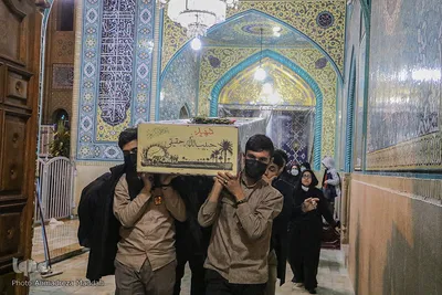 پیکر مطهر شهید حبیب الله حقیقی مهمان آستان مقدس سید علاءالدین حسین(ع)‎‎