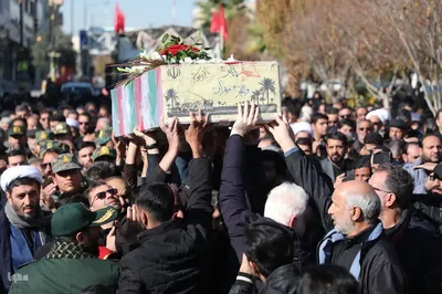 مراسم تشییع ۶ شهید گمنام در سمنان