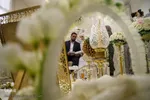 مراسم عقد ازدواج جمعی از جوانان در آستان شاهچراغ به‌ مناسبت عید غدیر