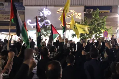 تجمع مردم انقلابی ملایر در محکومیت جنایت رژیم خبیث صهیونیستی‎