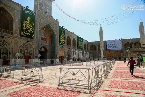 آذین‌بندی حرم علوی در سالروز ولادت امام جواد(ع) + عکس