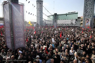 مراسم تشییع پیکر شهید محسن حججی در تهران