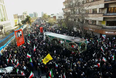 تشییع پیکر فرماندهان شهید