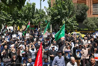 راهپیمایی نمازگزاران اصفهانی برای حمایت از مردم غزه