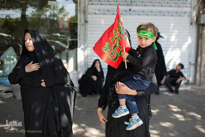 تشییع نمادین شهدای کربلا توسط قوم بنی اسد در قزوین
