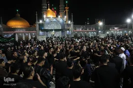 عزاداری شب شهادت امام جواد(ع) در حرم حضرت معصومه(س)