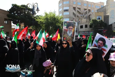 مراسم پیاده‌روی جاماندگان اربعین حسینی در شهرستان اهر