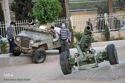 رونمایی از المان «تن و تانک» باغ موزه دفاع مقدس یزد