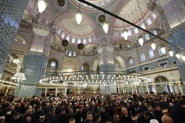 بازگشایی مسجد 350 ساله ترکیه با حضور اردوغان