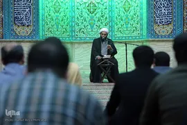 مراسم بزرگداشت عالم ربانی و معلم قرآن کریم آیت الله سید عبدالله فاطمی نیا(ره) در مسجد امام صادق(ع)