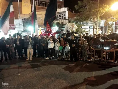 تجمع شبانه حمایت از مدافعان وطن و جشن مهر ماندگار ویژه ازدواج زوجین جانفدا در اهر