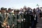 تشییع شهید بسیجی امیرحسین علیخانی در قزوین