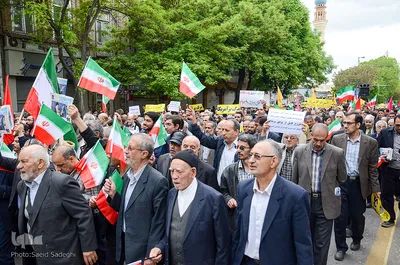 ⁨راهپیمایی حمایت از بیانیه شورای عالی امنیت ملی⁩
