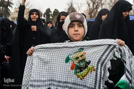 تجمع مردم تهران به مناسبت شهادت سردار سپهبد قاسم سلیمانی در میدان فلسطین