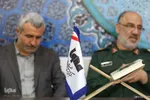 حضور فرمانده سپاه روح‌الله و مدیرکل حفظ آثار استان مرکزی در ایکنا بمناسبت روز خبرنگار